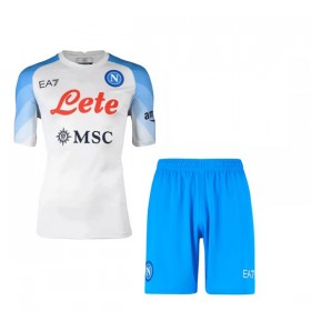 Jalkapallo Pelipaidat/Peliasut SSC Napoli Lasten Vieraspelipaita 2022-23